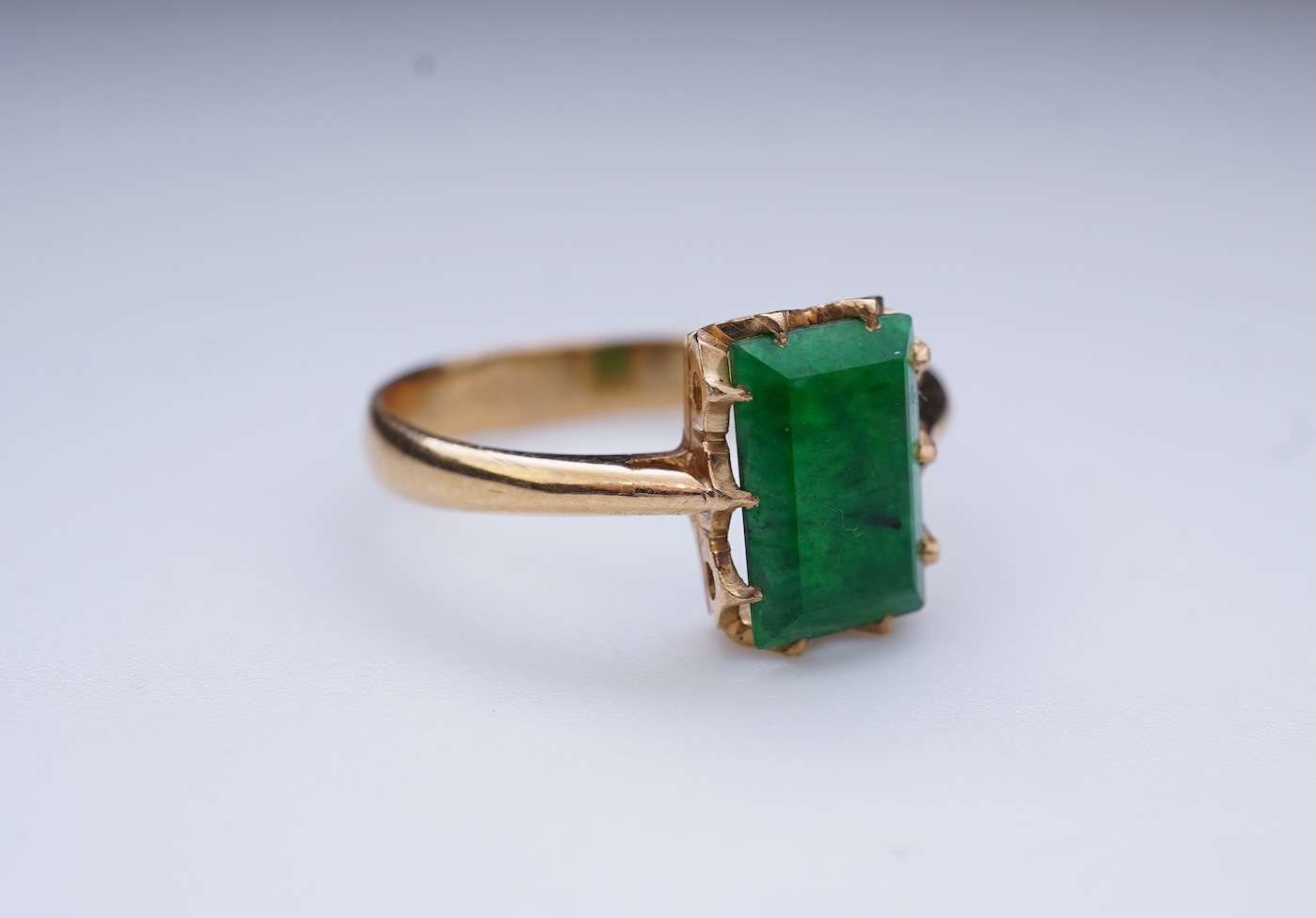 A jadeite ring